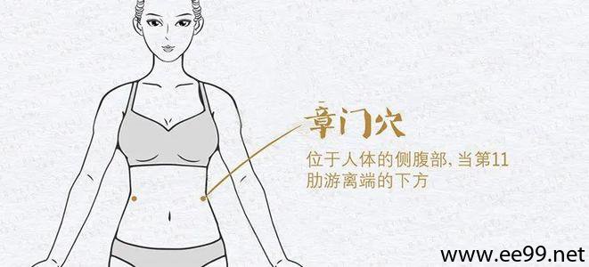 章门穴的准确位置图