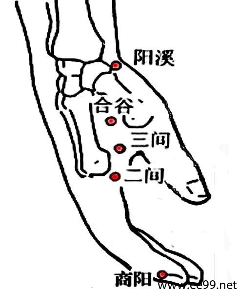 二间穴的准确位置图