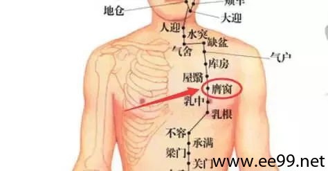 膺窗穴位位置图