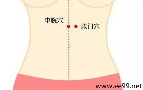 足阳明胃经梁门穴