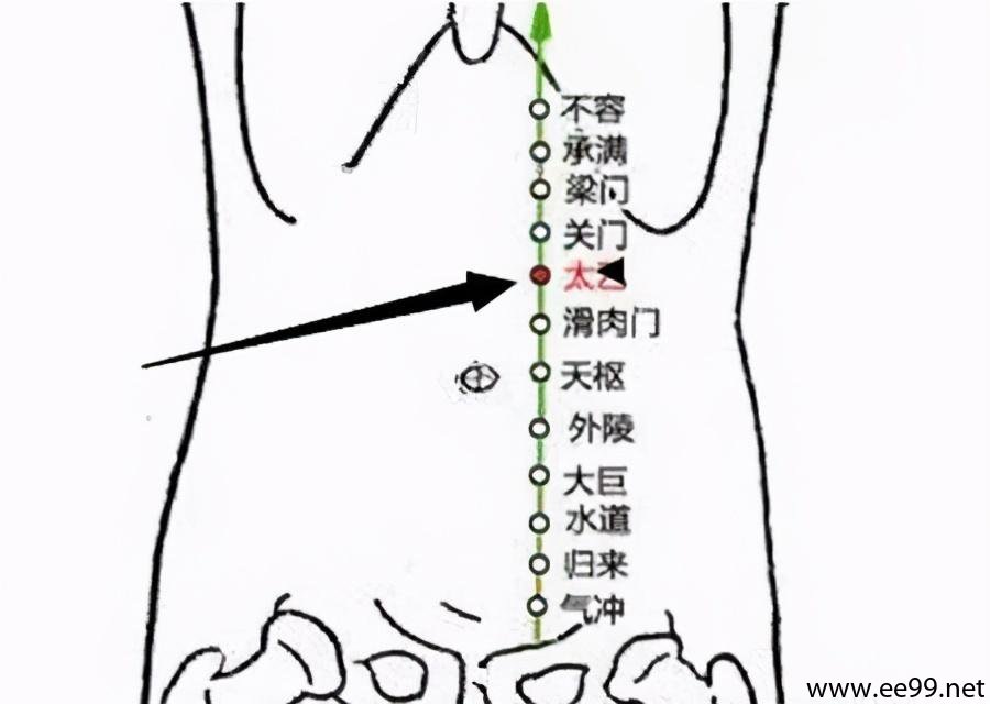 太乙穴的位置解剖分析图