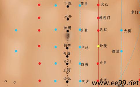 外陵穴的位置解剖分析图