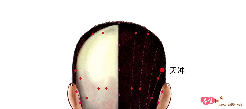 天冲穴位置图