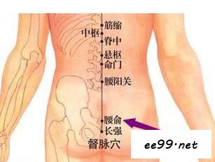 腰俞穴位置图