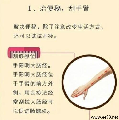 一把梳子“梳走”十种疾病